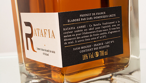 Ratafia Tradition Ambré - Champagne Dominique Crété